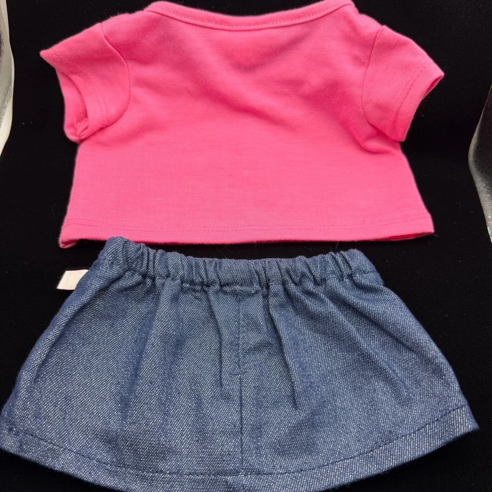 Build A Bear Birthday Outfit Clothes Lot Shirt Skirt Glitter Shoes Socks BABW